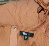 Trixxi Juniors Ruffle-Sleeve Faux-Wrap Dress 26ED087HWI Burnt Orange M
