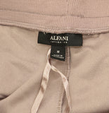 Alfani Elastic Waist Crushed Velvet Drawstring Pajama Jogger Pants Purple M