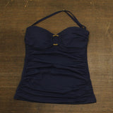 Bleu by Rod Beattie Bandeau Tankini with Removable Shoulder Strap Navy Blue 8