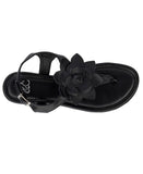 New York And Company Women's Aurelia Floral Sandals 936-4229 Black 6.5M