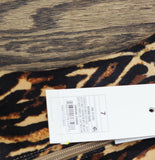 A New Day Womens Tigris Boots Ankle Block Heel 94568626 Tiger Print Brown 7M