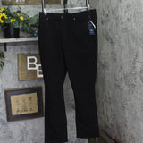 Charter Club Straight Leg Mid Rise Tummy Slimming Jeans Saturated Black 16