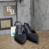 A New Day Simone Rhinestone Ball Slingback Heels 94660896 Black 8M