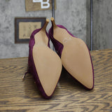 C. Wonder Womens Suede Pointed Toe Stiletto Heels Plum Purple 6.5M