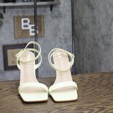 Journee Collection Dorian Strappy Stiletto Sandals DORIAN-PUMPS Off White 8M