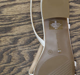 Easy Spirit Glenni Block Heel Strappy Sandals SEGLENNI White Leather 9.5W
