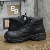 S Sport By Skechers Mens Elton Steel Toe Leather Work Boots 88421397 Black 9.5M