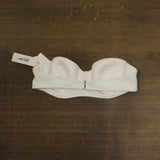 DKNY Womens Textured Molded Balconette Bikini Top DIMTS470 Soft White Texture XL