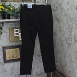 Charter Club Straight Leg Mid Rise Tummy Slimming Jeans Saturated Black 16