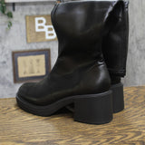Wild Fable Womens Faux Leather Platform Boots Black 10M