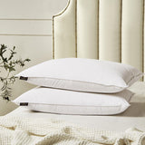 Farm To Home Softy-Around Feather Down Cotton 2-Pack Pillow White Jumbo 20 x 28