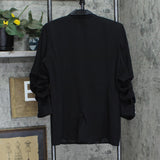 Ny Collection Womens Petite Satin Lapel Scuba Crepe Jacket PSCJ0840