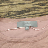Berkley Jensen Womens Pearl Embellished Lightweight Pullover Sweater Pink 2XL