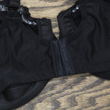 Glamorise Womens Low Cut WonderWire Lace Underwire Bra 1240 1240 Black 40D