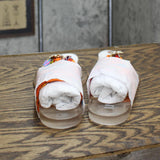 Inc International Concepts Women's Malana Scarf Flat Sandals Seahorse Orange 7M