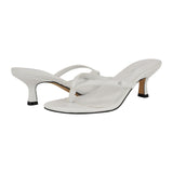 Calvin Klein Womens Opelle Heeled Sandal Kitten KCOPELLE2 White 7.5M