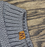 Wrapables Womens Chunky Knit Winter Infinity Scarf with Beanie 93987373 Gray