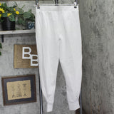 A New Day Neoprene High Waist Joggers Elastic Waistband Pockets Heather Gray M