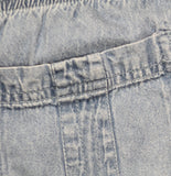 Cathy Daniels Elastic Waist Capris Pants with Side & Back Pockets Denim Blue 1X