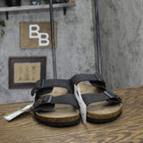 Goodfellow & Co Mens Ashwin Two Band Footbed Sandals 81202616 Black 11M