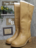Universal Thread Wide Mid Calf Western Riding Round Toe Boots Tan Brown 8M-WC