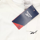 Reebok Womens Crewneck Active Pullover Top 100205096 White S