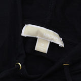 Michael by Michael Kors Terry Embellished Graphic Logo Hooded Hoodie Black 1X