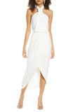 Shona Joy Women's Knotted Tulip Hem Gown SJ2581 Ivory 10