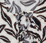 Bar III Resort Daze Tie-Front Swim Cover-Up Top MBRD25840 Ivory Black Multi XS