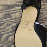 INC Liah Open Toe Heels Amputee Replacement Left Shoe Only Black Smooth 5M