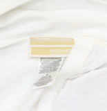 Michael Michael Kors Womens Crepe Solids Scoop Neck One Piece Swimsuit White 4