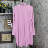 State of Day Womens Notched-Collar Sleepshirt 100180154MS Mauve Orchid Purple L