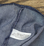 Woolrich X TGT Rolled Cuff Check Lining Cotton Denim Shacket Dark Wash Blue L