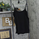 Motherhood Maternity Womens Maternity Scoop Neck Cami Tank Top Shirt Black L