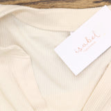Isabel Maternity By Ingrid & Isabel Maternity Ribbed Top Cream Off White XXL