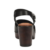 B.O.C. Womens Natasha Mary Jane Block Heel Clogs BC0008009 Black / Brown 6M