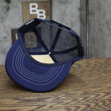 Mens S&A Custom Built Homes Vintage Trucker Hat Blue / White OS