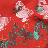 Cabin Creek Womens Vintage Holday Christmas Pullover Sweatshirt Red L