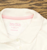 Nautica Girls Big Girl Uniform Short Sleeve Polo Shirt White XL (16)
