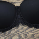 Simone Perele Womens Karma Underwire Strapless Plunge Bra 12V302 Black 32C