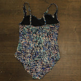 Swim Solutions Tummy Control Abstract Print One-Piece Swimsuit Multi Color 12