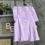 Flora by Flora Nikrooz Sharon 2-Pc. Satin Sleep Pajama Set Orchid Purple XL