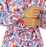 Well Worn Women's Collared Midi Dress with Pockets 1749069 Red Print 2XL