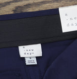 A New Day Womens High-Rise Skinny Ankle Pull-On Pants 93011553 Navy Blue 8
