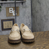Journee Collection Comfort Foam Jessamey Platform Loafers Taupe Brown 7.5M
