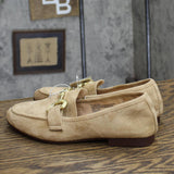 A New Day Womens Carolyn Loafers with Memory Foam Insole Beige Brown 6.5M