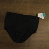 Swim Solutions High-Waist Swim Brief Bottom 525045X Black 22W