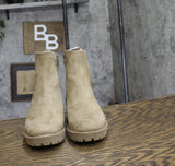 Giani Bernini Womens Vedaa Zip Wedge Bootie 10017765100 Mushroom Brown 5.5M