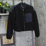 All In Motion Womens High Pile Sherpa Bomber Jacket 94645420 Black M