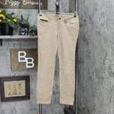 Lauren Ralph Lauren Womens Stretch Khaki Snap Front Pants 166a89cffc9290 Brown 2